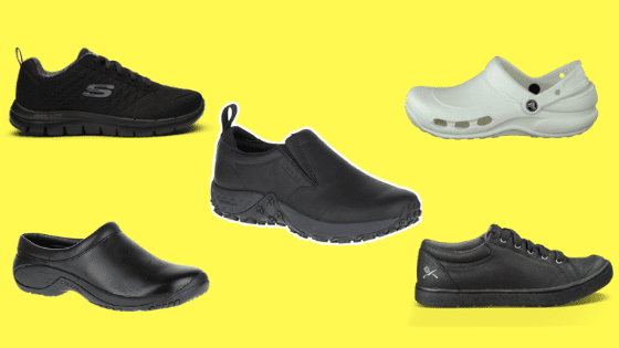 skechers non slip kitchen shoes