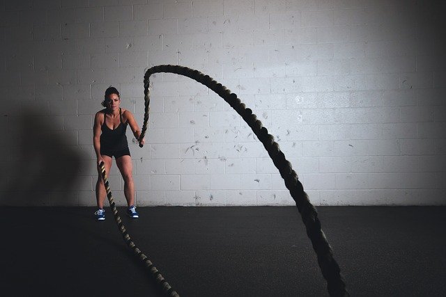battling ropes military workout