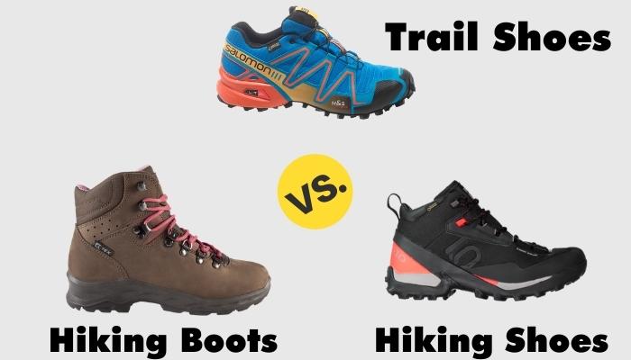 The Difference Between Hiking Boots, Hiking Shoes, and Trail Runners