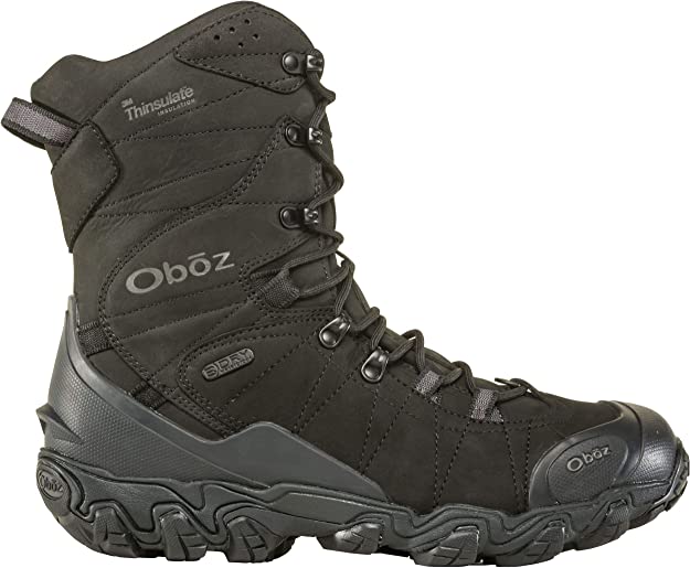 Oboz boots for walking on snow and ice